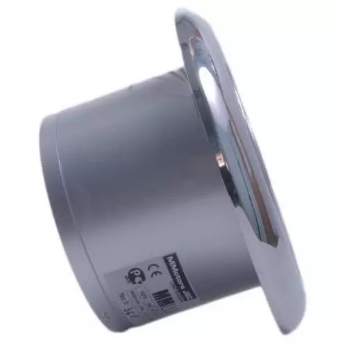 Вытяжка для ванной Mmotors ММ 100/110 круглый 110 м3/ч обратный клапан/решетка волна/хром фото 4