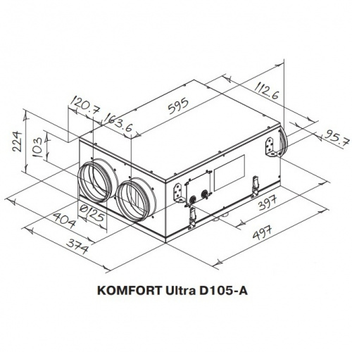 Приточно-вытяжная установка Blauberg KOMFORT Ultra D 105 A фото 6